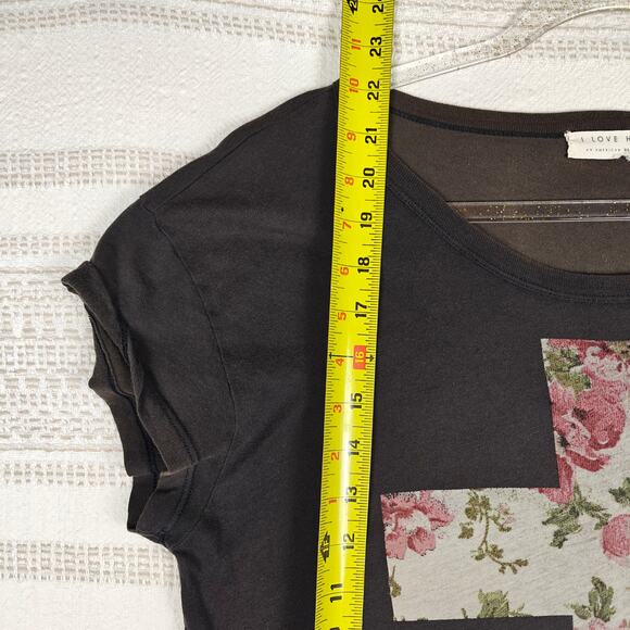 ILoveH81 Brown Floral Cross Graphic Tee Shirt Women’s XL - Picture 4 of 7